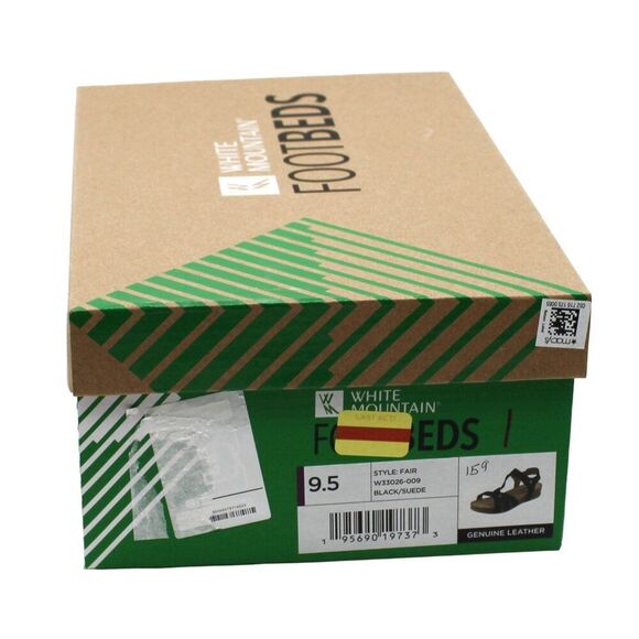 White Mountain Black Sandals - Picture 8 of 8